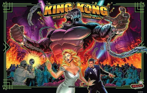 King Kong: Myth of Terror Island backglass