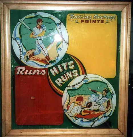 Hits and Runs backglass