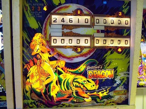 Dragon (EM) backglass