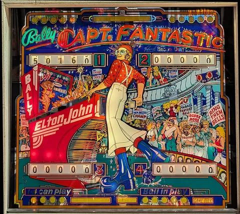 Captain Fantastic and the Brown Dirt Cowboy backglass