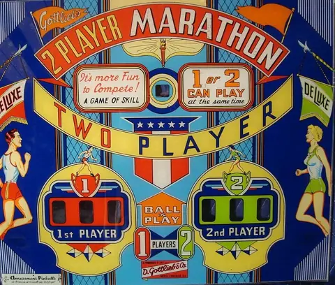 Marathon backglass