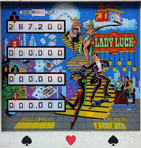 Lady Luck backglass
