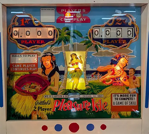 Pleasure Isle backglass