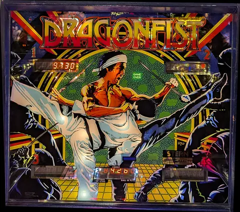 Dragonfist backglass