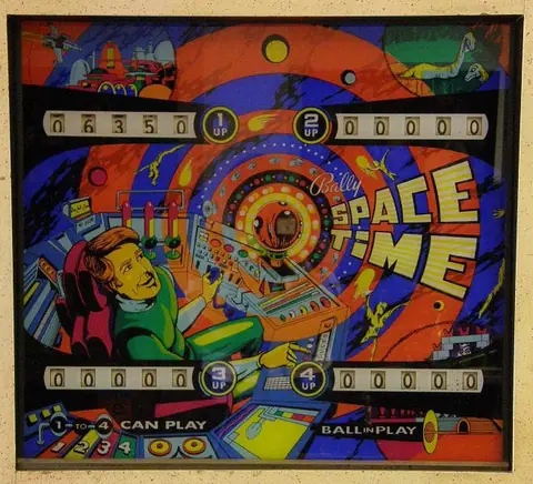 Space Time / Time Zone backglass