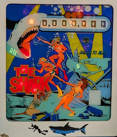 The Shark backglass