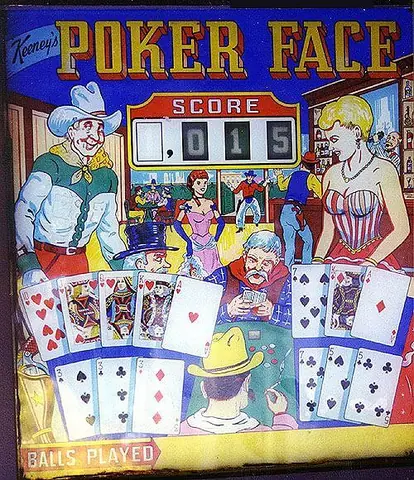 Poker Face backglass