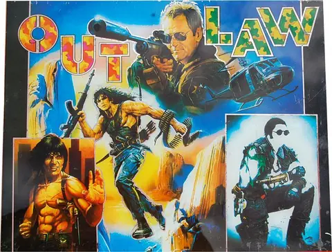 Out Law backglass