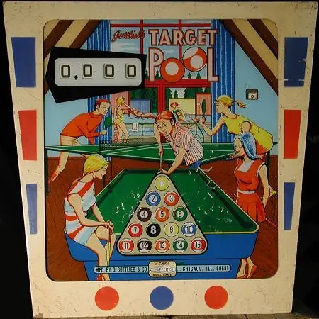 Target Pool backglass
