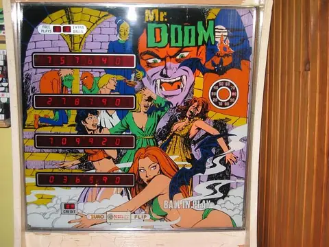 Mr. Doom backglass