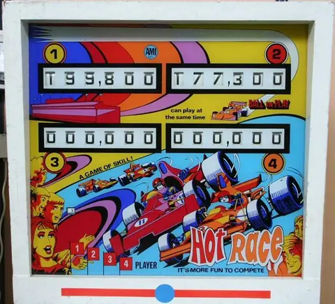 Hot Race backglass