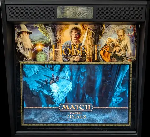 The Hobbit (Smaug Gold) backglass