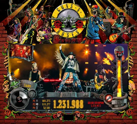 Guns N' Roses (LE) backglass