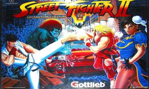 Street Fighter II backglass