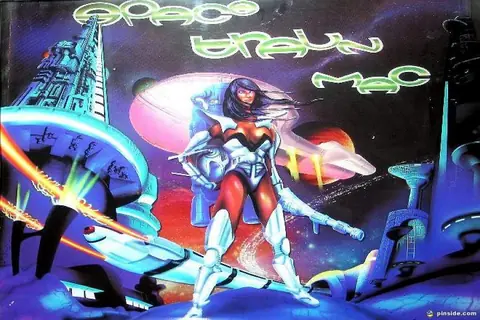 Space Train backglass