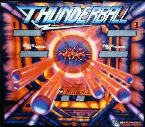 Thunderball backglass