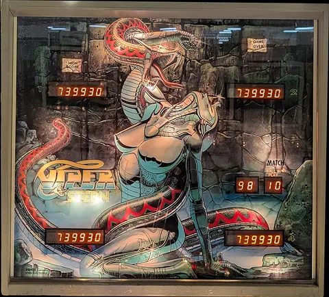 Viper backglass