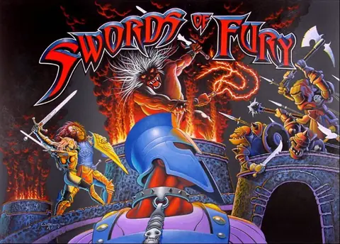 Swords of Fury backglass