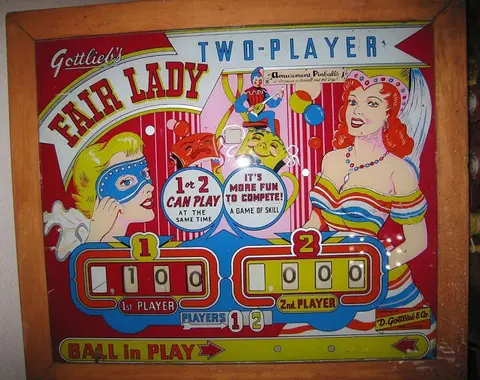 Sea Belles / Fair Lady backglass