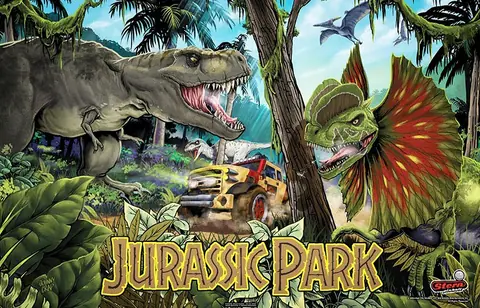 Jurassic Park (Pro) backglass