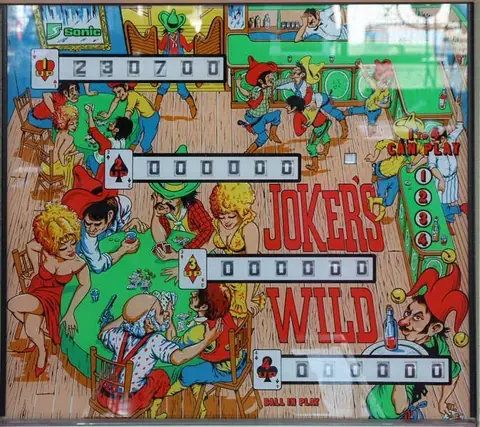 Joker's Wild backglass