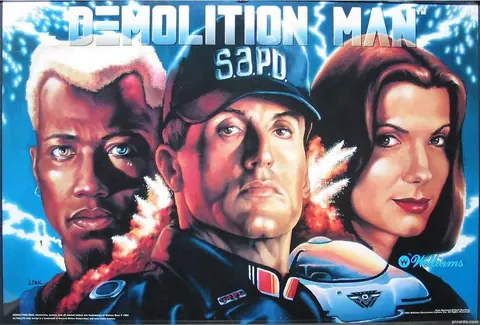 Demolition Man backglass