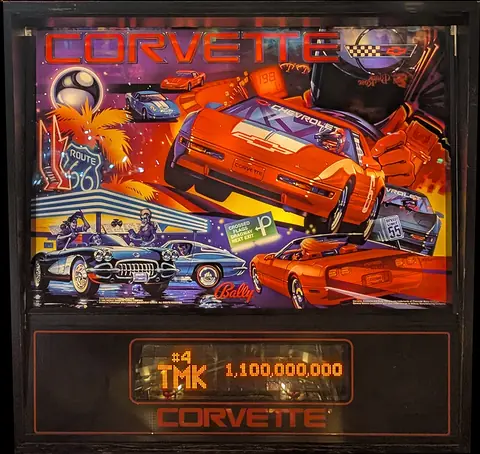 Corvette backglass