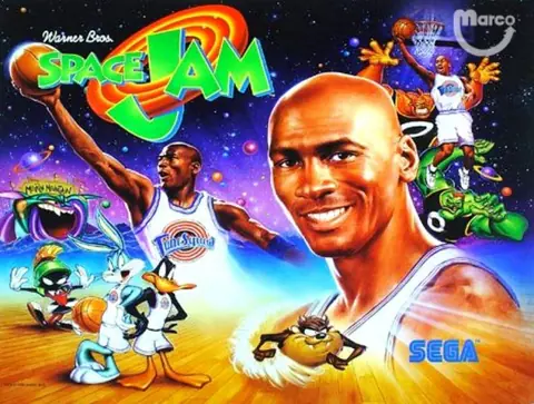 Space Jam backglass