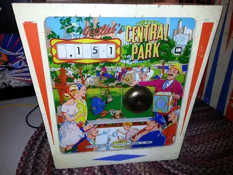 Central Park / Hurdy Gurdy backglass