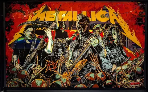 Metallica Remastered backglass