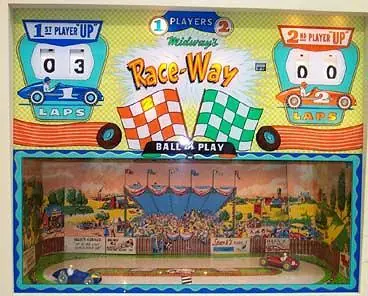 Race-Way backglass