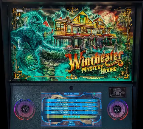Winchester Mystery House backglass