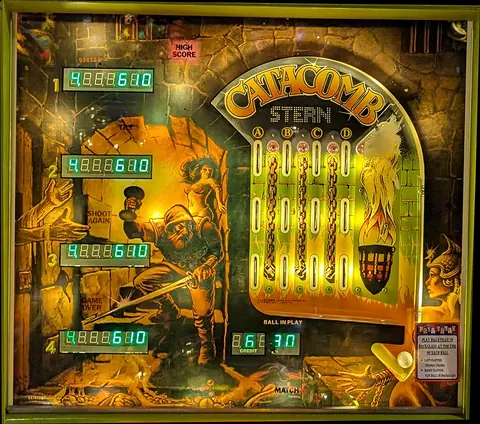 Catacomb backglass