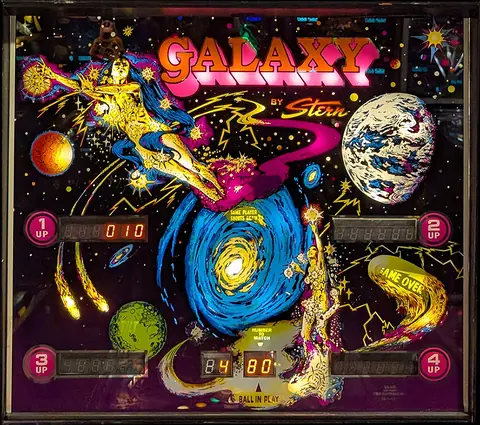 Galaxy backglass