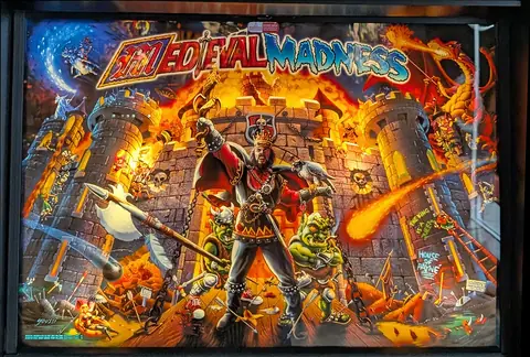 Medieval Madness (Remake Merlin Edition) backglass