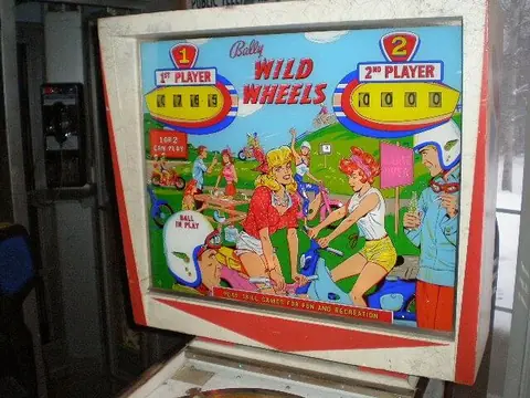 Wild Wheels backglass