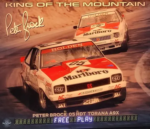 Peter Brock "King Of The Mountain" (Torana) backglass