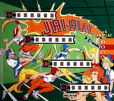 Jai Alai backglass