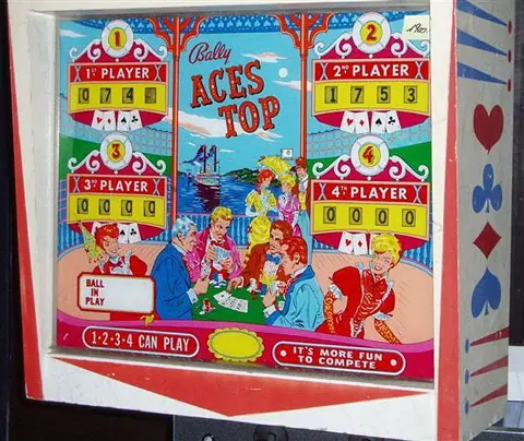 Aces Top backglass