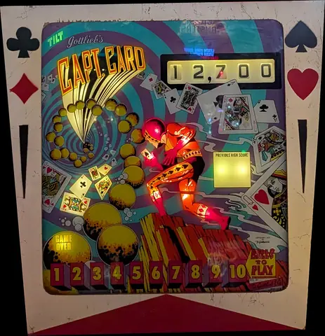 Capt. Card backglass