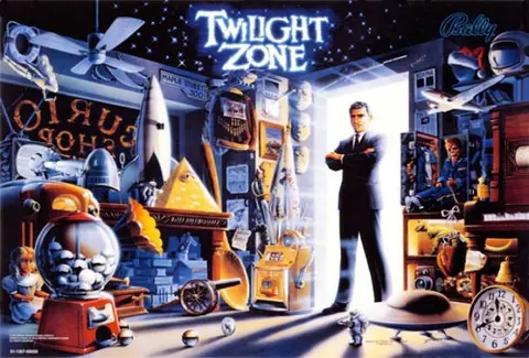 Twilight Zone backglass