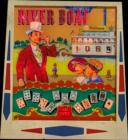 River Boat backglass