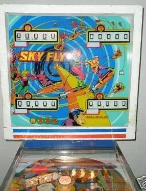Sky Fly backglass