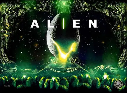 Alien backglass