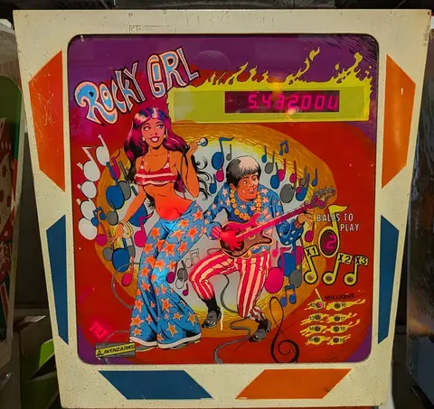 Rocky Girl backglass