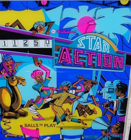 Triple Action / Star Action backglass