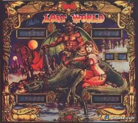 Lost World backglass