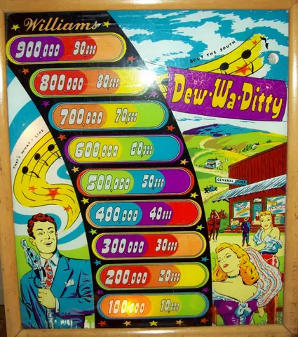 Dew-Wa-Ditty backglass