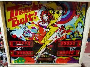 Thunderbolt backglass