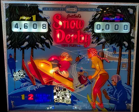 Snow Queen / Snow Derby backglass